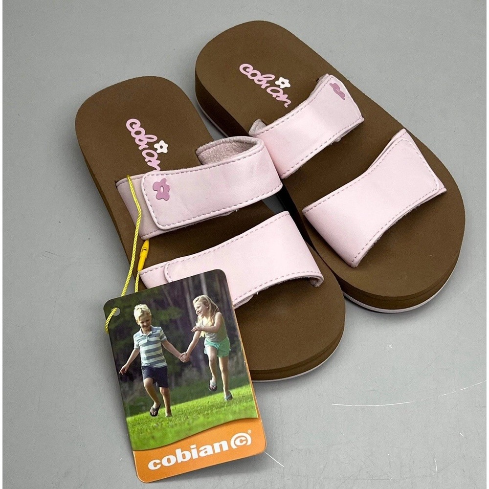 COBIAN Lil'‎ Dana Strap Flower Sandals Kid's Sz 6/7 Pink
